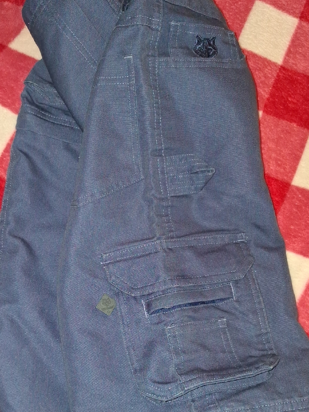 Boy Cub Scouts BSA Switchback Convertible Cargo Pants Shorts Size 8 Navy Uniform - Picture 12 of 14